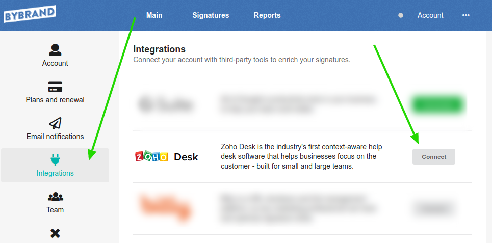 Zoho Desk integration