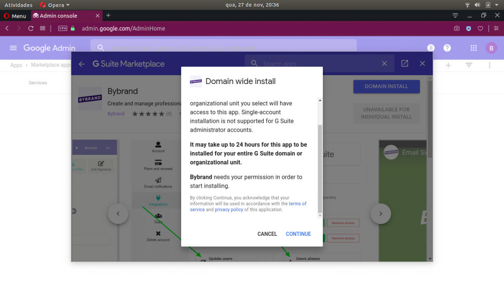 Google Workspace app authorization