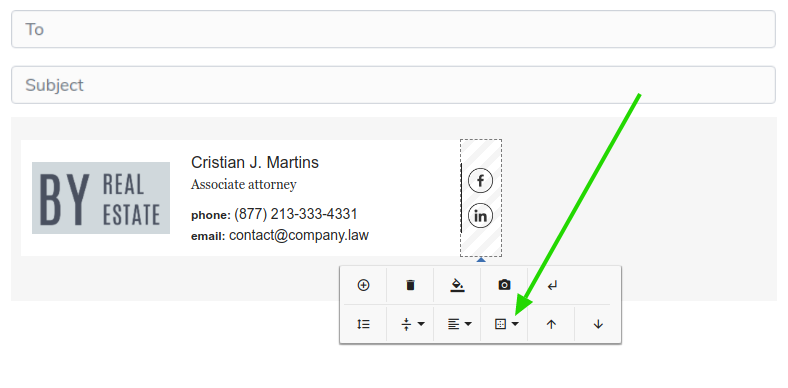 Como trabalhar com bordas na assinatura de e-mail