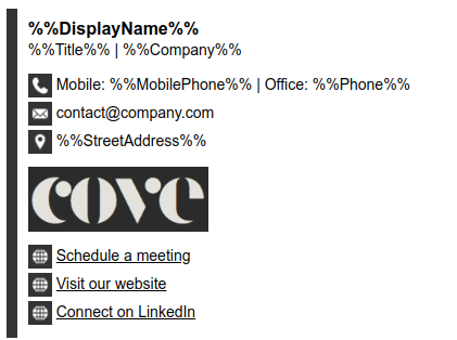 Example for Microsoft Exchange.