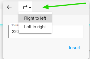 Resize orientation.